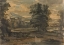 Picture of LANDSCAPE WITH MOUNTAINS, CASTLE, TREES AND LAKE