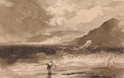 Picture of LYME REGIS, DORSETSHIRE, A SQUALL