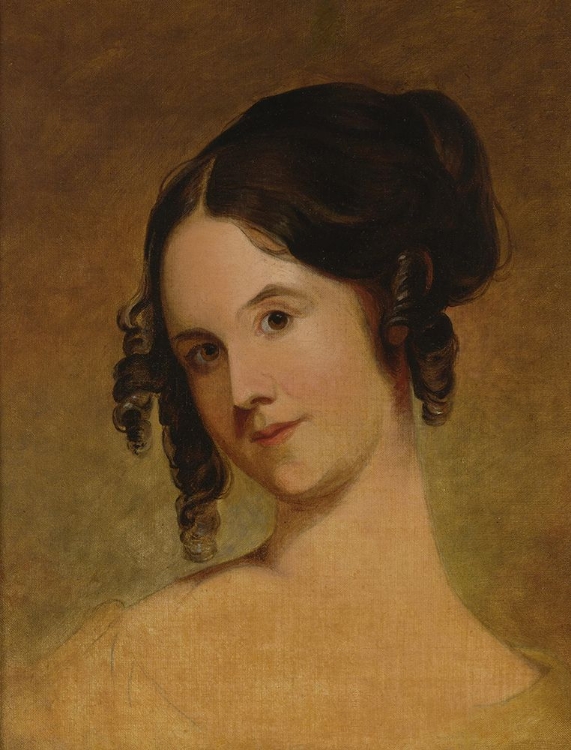 Picture of PORTRAIT OF A YOUNG WOMAN 1835