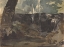 Picture of ROCKY LANDSCAPE, LARGE TREE TRUNK IN FOREGROUND