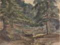 Picture of WOODED RIVER SCENE