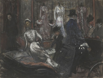 Picture of AT THE MILLINERS CA 1907