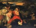 Picture of AFTER TITIANS MADONNA OF THE RABBIT 1878