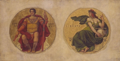 Picture of STUDY FOR MOSAIC IN THE WISCONSIN STATE CAPITAL, GOVERNMENT AND LIBERTY 1912