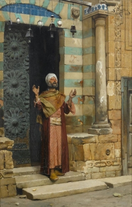 Picture of AT THE DOOR OF THE MOSQUE 1886