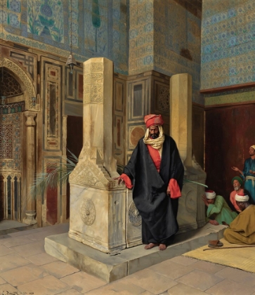 Picture of PRAYING IN THE BLUE MOSQUE, CAIRO 1898