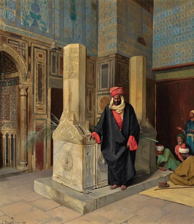 Picture of PRAYING IN THE BLUE MOSQUE, CAIRO 1898