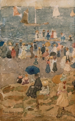 Picture of BEACH SCENE, NORTH SHORE 1896