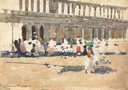 Picture of CAFFE FLORIAN IN VENICE 1898