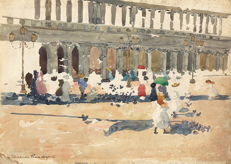 Picture of CAFFE FLORIAN IN VENICE 1898