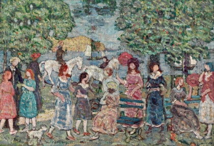 Picture of LANDSCAPE WITH FIGURES 1918