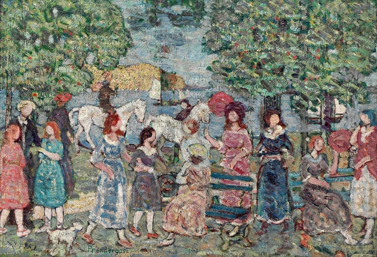 Picture of LANDSCAPE WITH FIGURES 1918