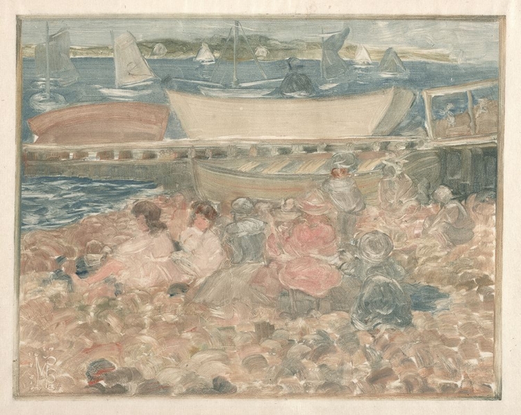 Picture of SHIPYARD, CHILDREN PLAYING 1900