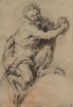 Picture of A FAUN GRASPING A BUNCH OF GRAPES 1616