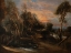Picture of A WOODED LANDSCAPE AT SUNSET