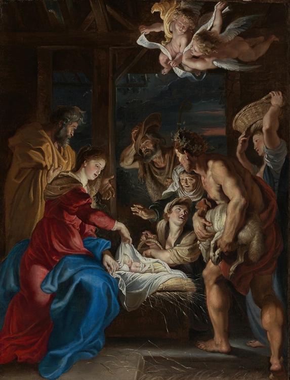 Picture of THE ADORATION OF THE SHEPHERDS 1609
