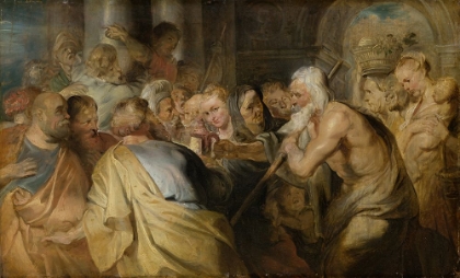 Picture of DIOGENES LOOKING FOR AN HONEST MAN 1630