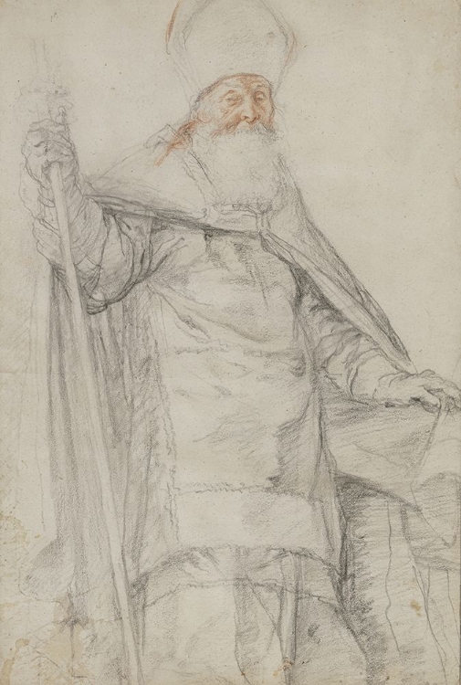 Picture of A BISHOP IN FULL VESTMENTS