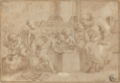 Picture of ELDERLY MAN WATCHING PUTTI DISSECT AN EYE 1613