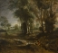 Picture of EVENING LANDSCAPE WITH TIMBER WAGON 1630