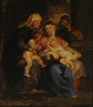 Picture of THE HOLY FAMILY WITH SAINT ELIZABETH AND SAINT JOHN