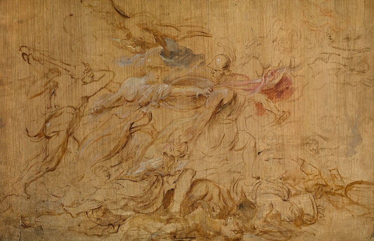 Picture of MINERVA AND HERCULES RESTRAINING MARS