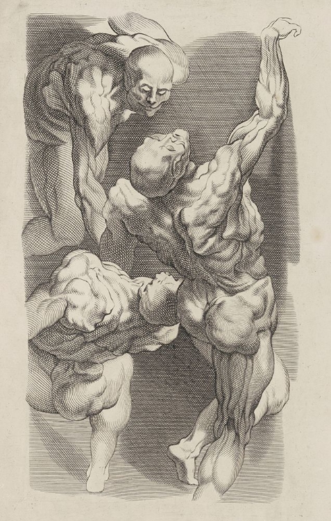 Picture of STUDY OF THREE NAKED MEN