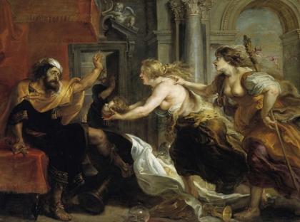 Picture of TEREUS CONFRONTED WITH THE HEAD OF HIS SON ITYLUS 1636