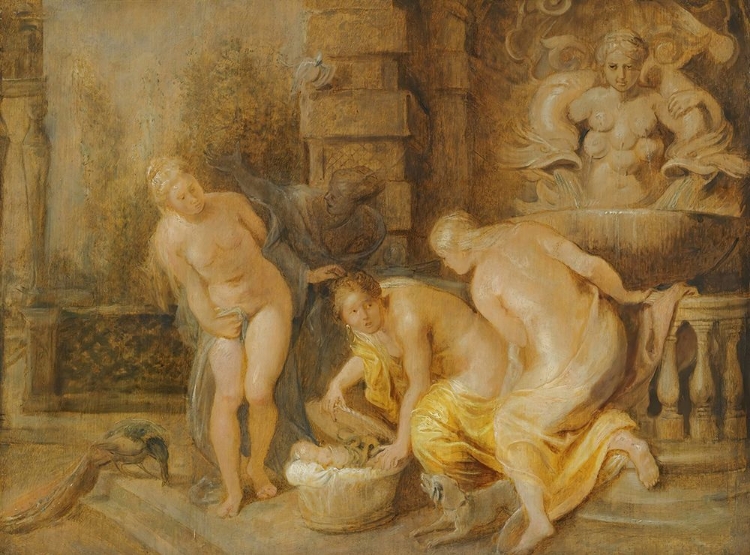 Picture of THE DISCOVERY OF THE BABY ERICHTHONIUS BY THE DAUGHTERS OF CECROPS