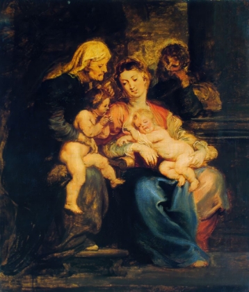 Picture of THE HOLY FAMILY WITH SAINT ELIZABETH AND SAINT JOHN