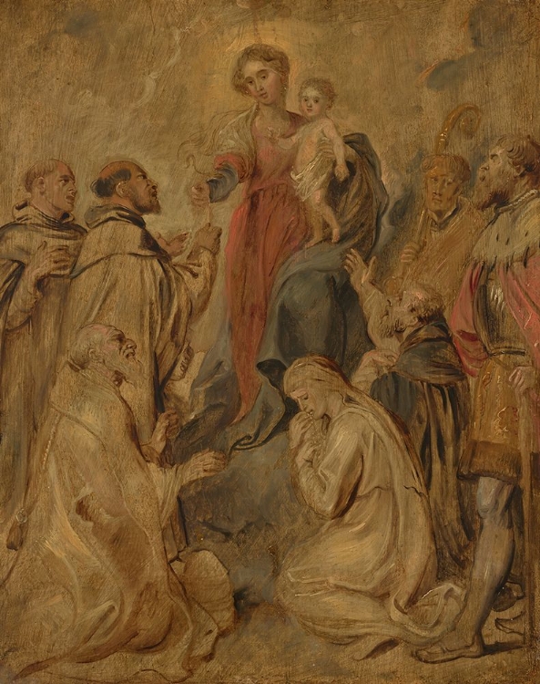 Picture of THE VIRGIN AND CHILD OF THE ROSARY