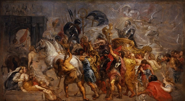 Picture of TRIUMPHAL ENTRY OF HENRI IV IN PARIS MARCH 22, 1594