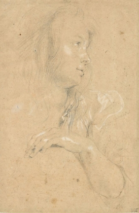 Picture of YOUNG WOMAN IN PROFILE 1613