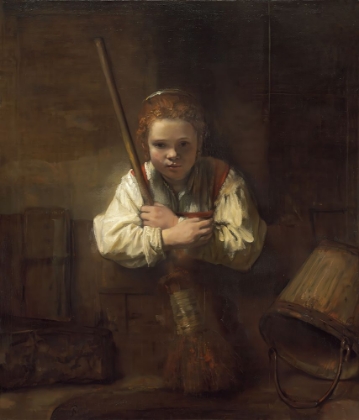Picture of A GIRL WITH A BROOM 1646