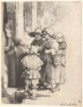 Picture of BEGGARS RECEIVING ALMS AT THE DOOR OF A HOUSE 1648