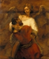 Picture of JACOB WRESTLING WITH THE ANGEL 1659