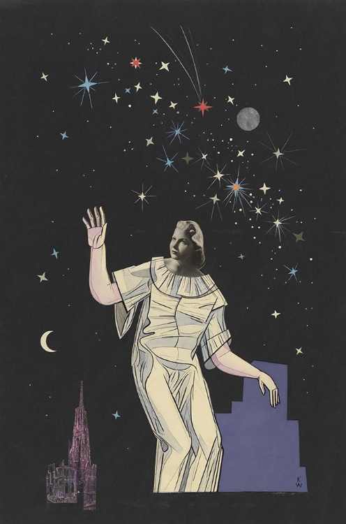 Picture of OHNE TITEL COLLAGE FRAU GESTIRNE STEPHANSDOM 1942