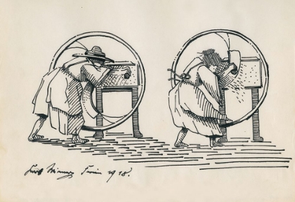 Picture of OHNE TITEL FRAU BEIM ARBEITEN 1918