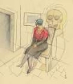 Picture of OHNE TITEL SITZENDE FRAU TOTENKOPF 1935