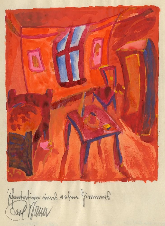 Picture of PHANTASIEN EINES ROTEN ZIMMERS 1923