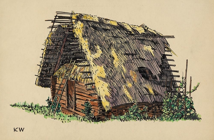 Picture of SCHEUNE MIT STROH 1924