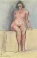 Picture of SITZENDER WEIBLICHER AKT 1940