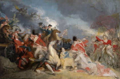 Picture of THE DEATH OF GENERAL MERCER AT THE BATTLE OF PRINCETON 1787