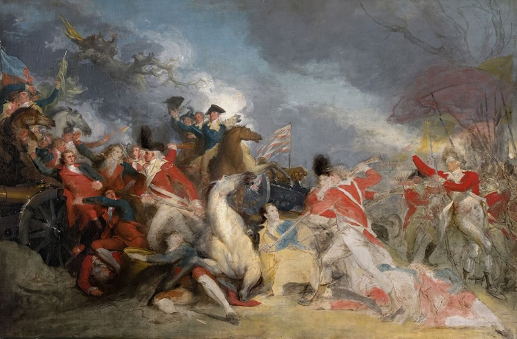Picture of THE DEATH OF GENERAL MERCER AT THE BATTLE OF PRINCETON 1787
