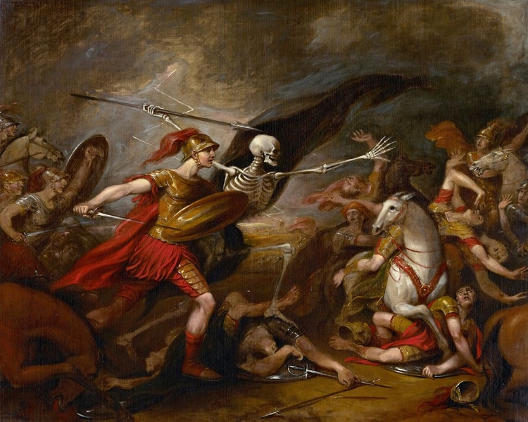 Picture of JOSHUA AT THE BATTLE OF AI, ATTENDED BY DEATH 1839