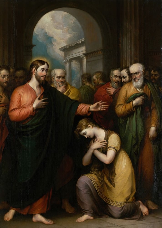 Picture of THE WOMAN TAKEN IN ADULTERY 1811