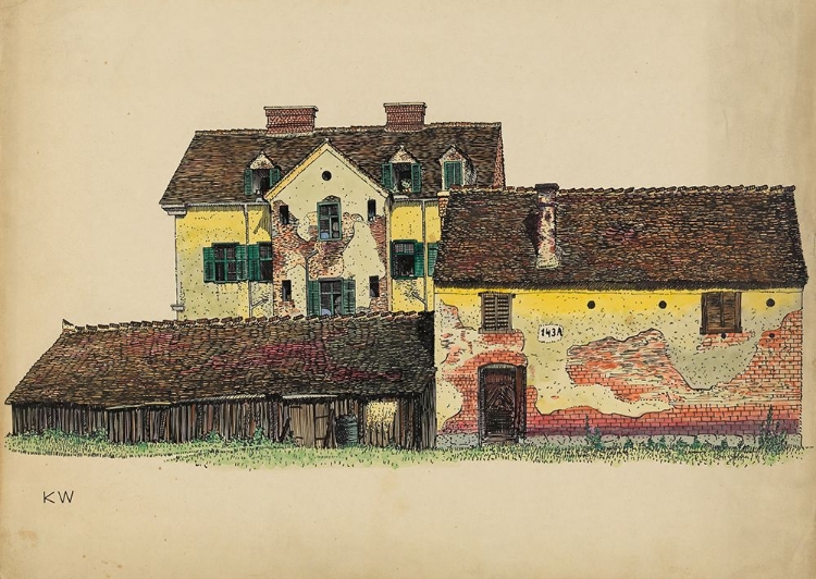 Picture of HAUSER MIT HOLZSCHEUNE 1924