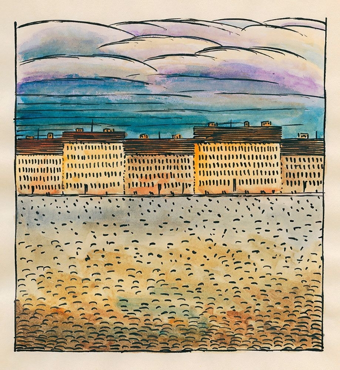 Picture of KOMPOSITION AUS PFLASTER UND WIESE III 1924