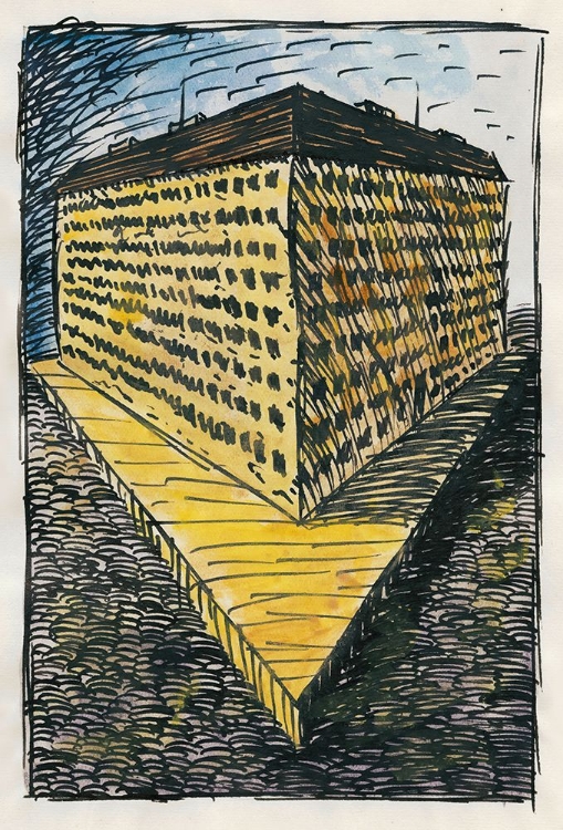 Picture of KOMPOSITION AUS PFLASTER UND WIESE VI 1924