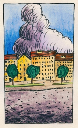 Picture of KOMPOSITION AUS PFLASTER UND WIESE VII 1924